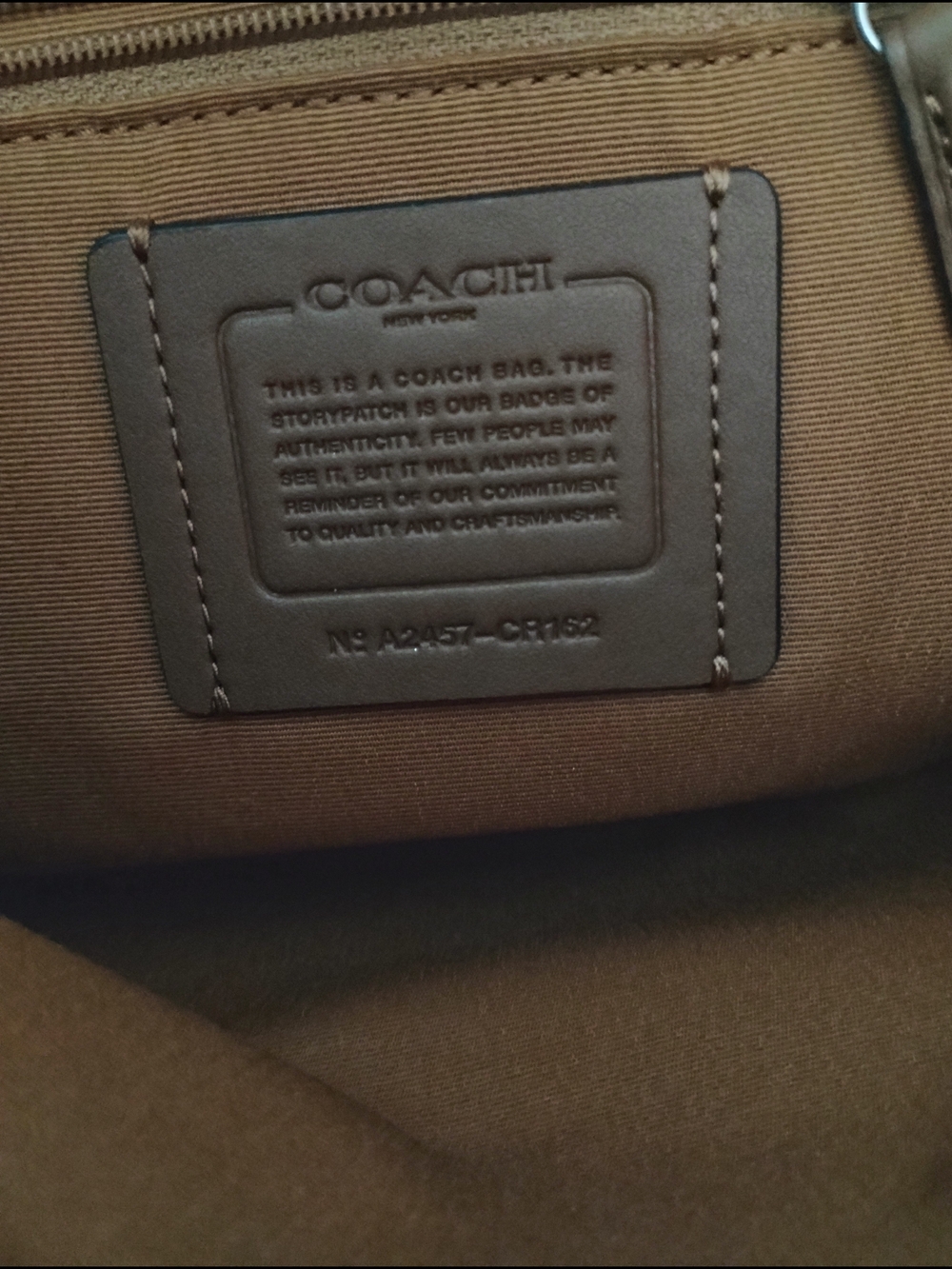 Coach Floral Embossed Crossbody Bag in Cream and Coral - Picture 13 of 14